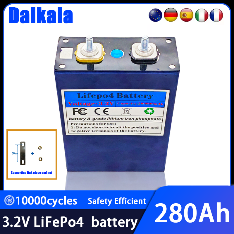Renewable Energy Source - Novo 3.2v 280ah lifepo4 bateria células