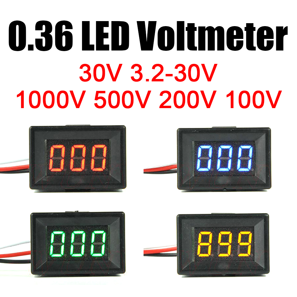 Battery Monitor Coulometer - LED Voltagem Digital Display Voltímetro, Monitor