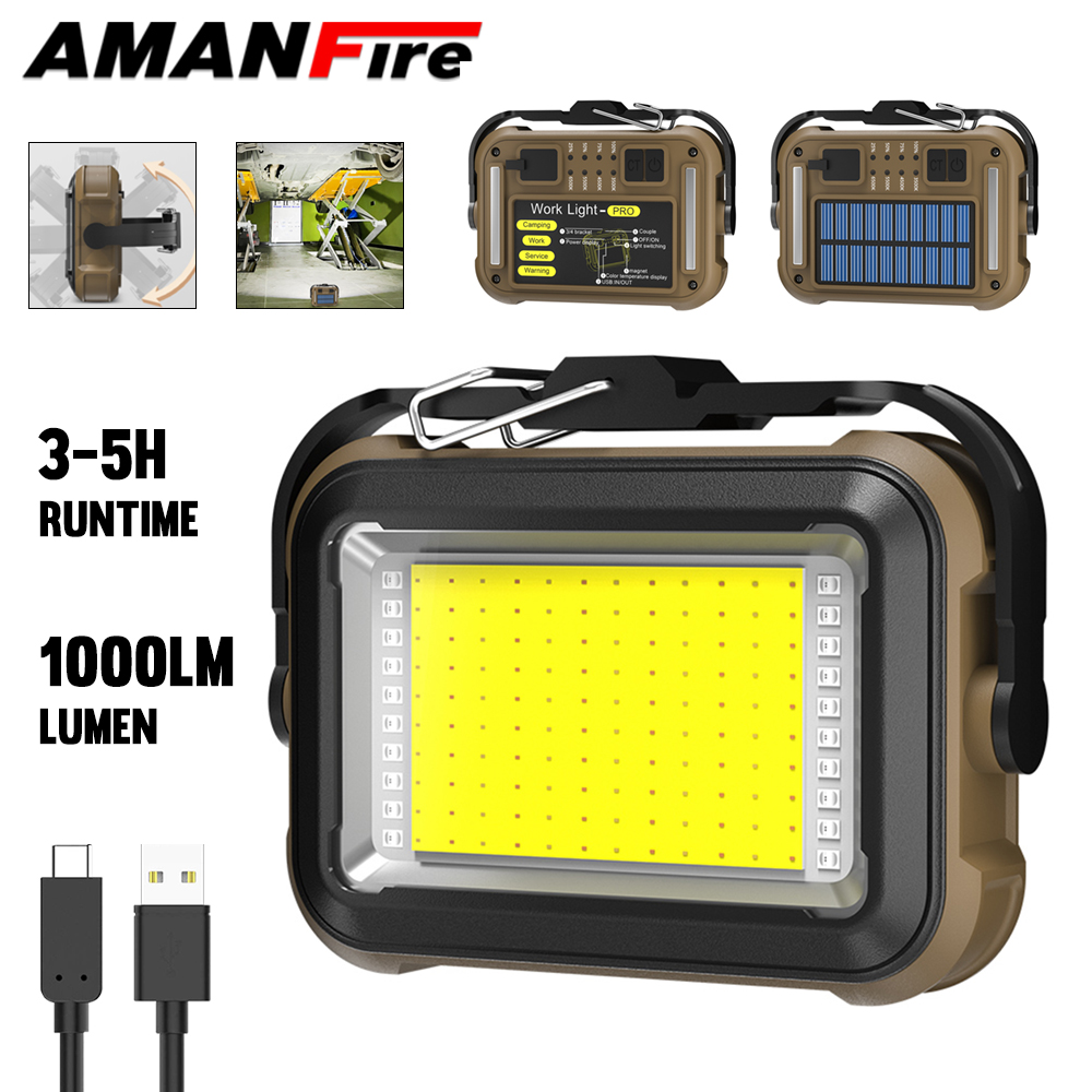 Renewable Energy Source - Amanfire TZD-03 Luz de trabalho 1000LM