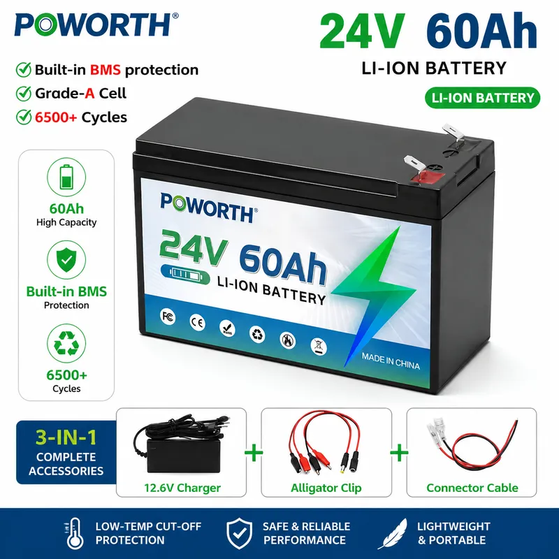 Renewable Energy Source - Bateria de lítio 24V LiFePO4 40Ah