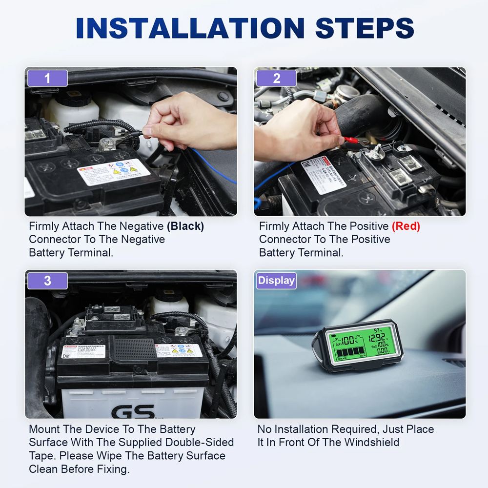 Testador de Bateria 12V, Anali - Battery Monitor Coulometer avaliação e preço