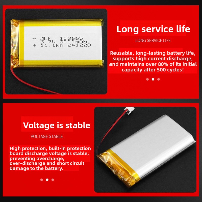 103665 3.7v 3000mah bateria re - Renewable Energy Source avaliação e preço