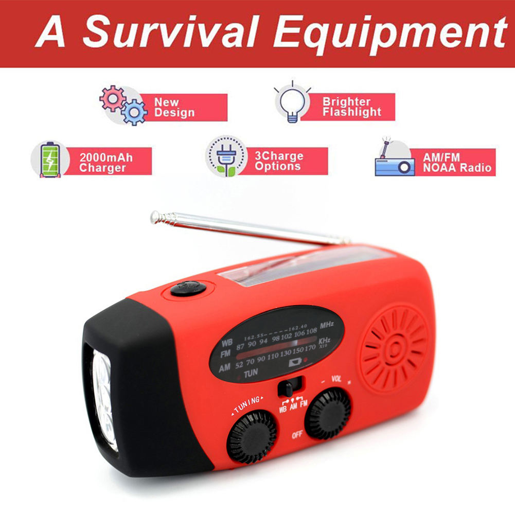 Portátil Solar Crank Mão Rádio - Renewable Energy Source avaliação e preço